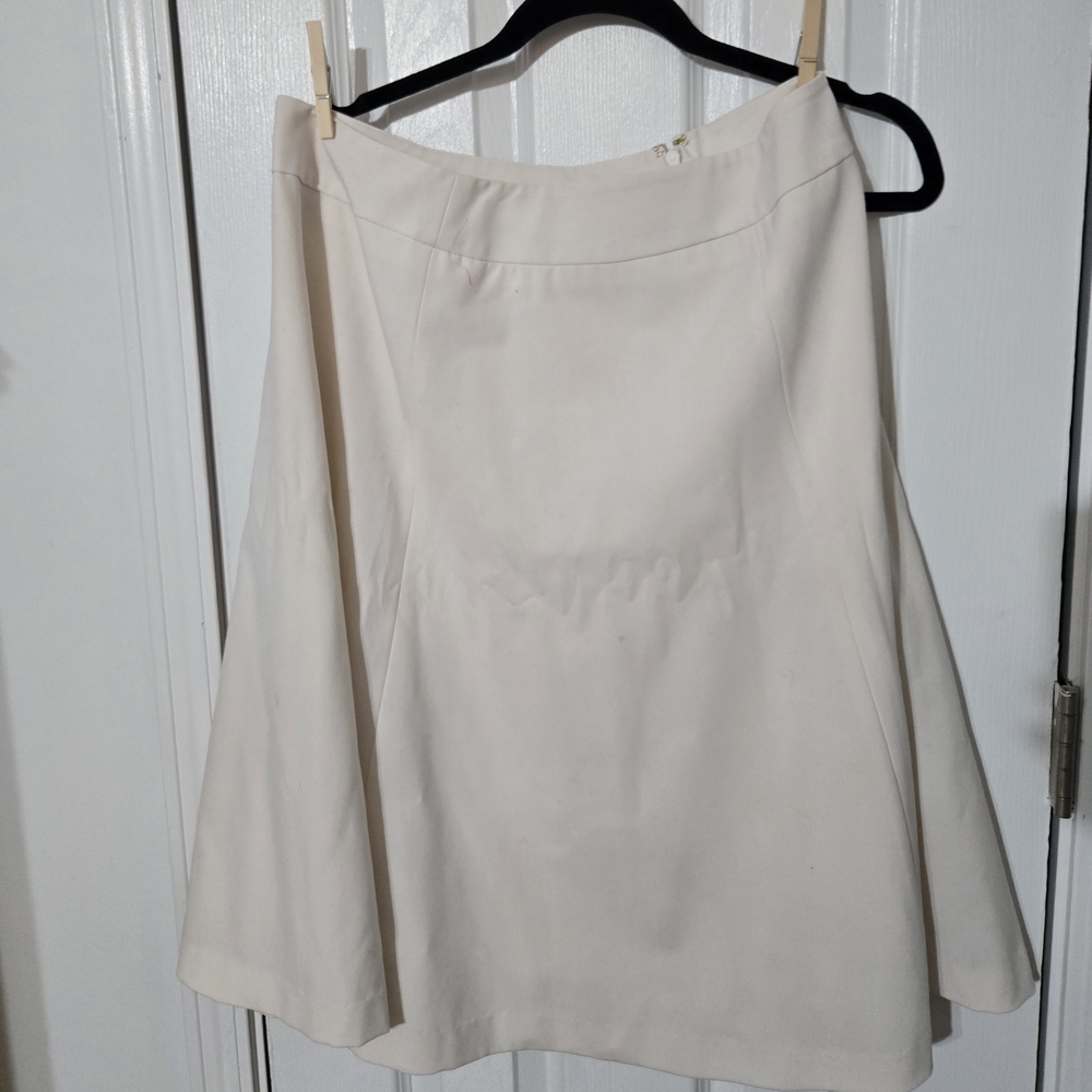 Chaus Cream A-Line Women's Skirt
